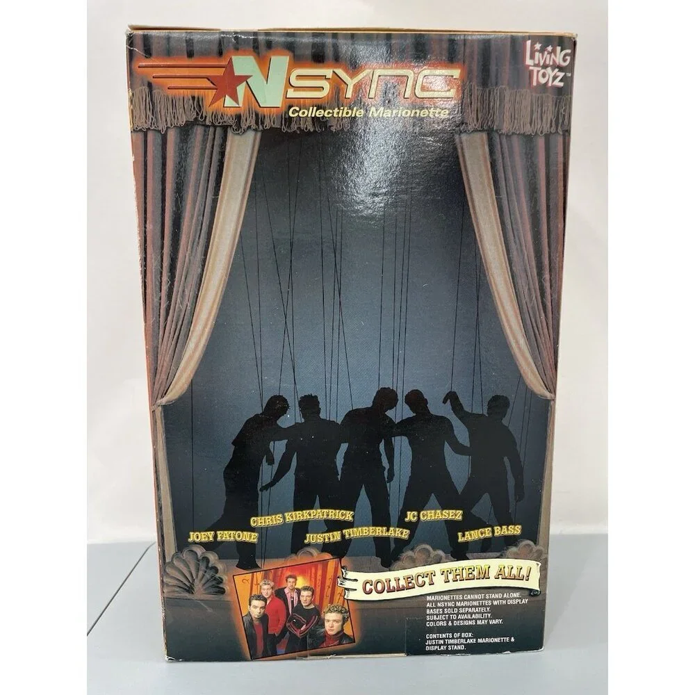 NSync Chris Kirkpatrick Collectible Marionette Doll Living Toyz 2000 Open‎ Box